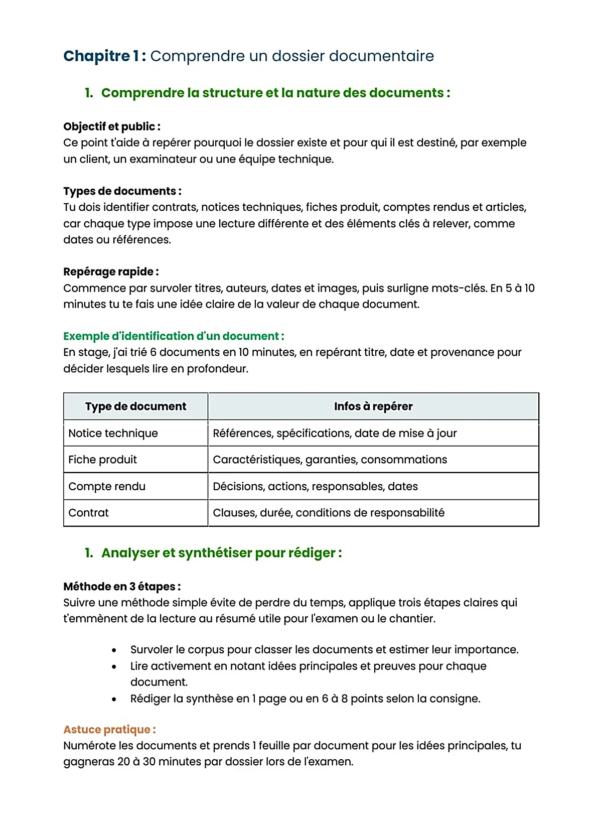 Example Fiche de Révision BP Froid